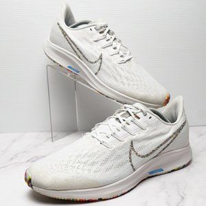 Nike Air Zoom Pegasus 36 White Summit-Blue Hero BV7767-100 Men Size 11.5 CLEAN